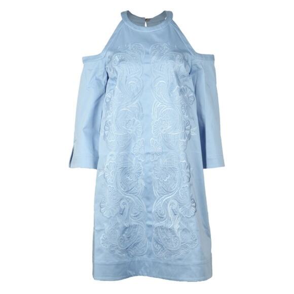 Ted Baker London Jettas Cut Out Embroidered Tapestry Shift Dress, Size 12, NWT - Picture 10 of 12